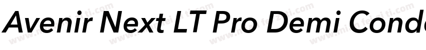 Avenir Next LT Pro Demi Condensed字体转换